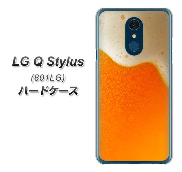 Y!mobile LG Q Stylus 801LG 高画質仕上げ 背面印刷 ハードケース【VA855 ジョッキ生(ビール)】