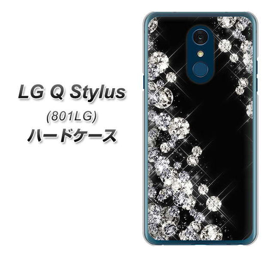 Y!mobile LG Q Stylus 801LG 高画質仕上げ 背面印刷 ハードケース【VA871 ダイヤモンドフレーム】