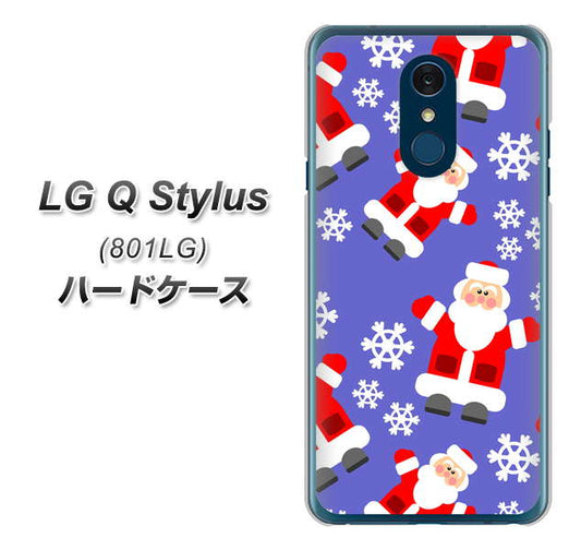 Y!mobile LG Q Stylus 801LG 高画質仕上げ 背面印刷 ハードケース【XA804 Welcomeサンタさん】