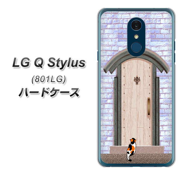 Y!mobile LG Q Stylus 801LG 高画質仕上げ 背面印刷 ハードケース【YA952 石ドア02 素材クリア】