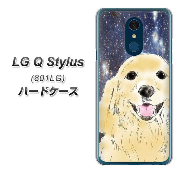 Y!mobile LG Q Stylus 801LG 高画質仕上げ 背面印刷 ハードケース【YD828 ゴールデンレトリバー04】