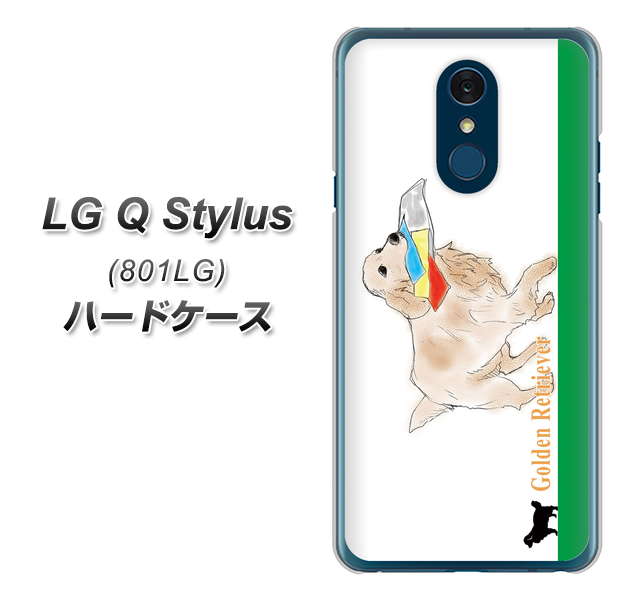 Y!mobile LG Q Stylus 801LG 高画質仕上げ 背面印刷 ハードケース【YD829 ゴールデンレトリバー05】