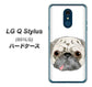Y!mobile LG Q Stylus 801LG 高画質仕上げ 背面印刷 ハードケース【YD855 パグ01】