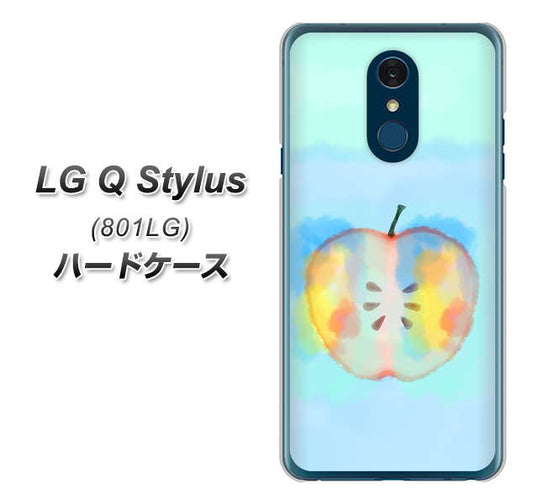 Y!mobile LG Q Stylus 801LG 高画質仕上げ 背面印刷 ハードケース【YJ181 りんご 水彩181】