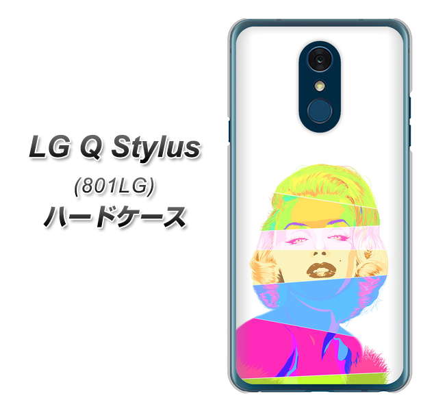 Y!mobile LG Q Stylus 801LG 高画質仕上げ 背面印刷 ハードケース【YJ208 マリリンモンローデザイン（A）】