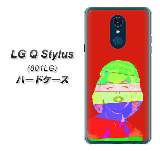 Y!mobile LG Q Stylus 801LG 高画質仕上げ 背面印刷 ハードケース【YJ209 マリリンモンローデザイン（B）】