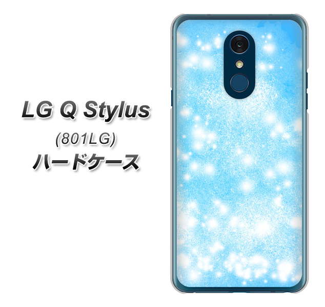 Y!mobile LG Q Stylus 801LG 高画質仕上げ 背面印刷 ハードケース【YJ289 デザインブルー】