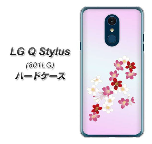 Y!mobile LG Q Stylus 801LG 高画質仕上げ 背面印刷 ハードケース【YJ320 桜 和】