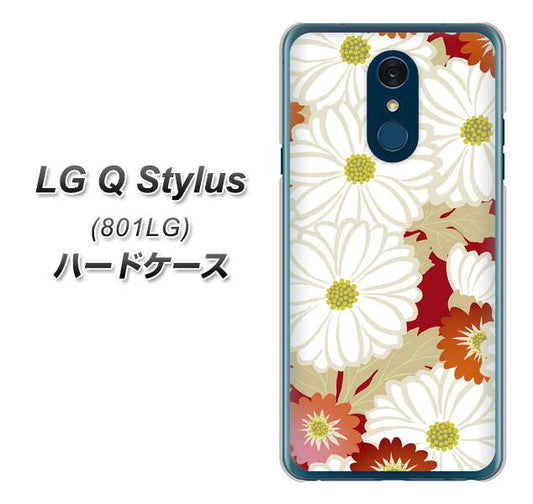 Y!mobile LG Q Stylus 801LG 高画質仕上げ 背面印刷 ハードケース【YJ322 和柄 菊】