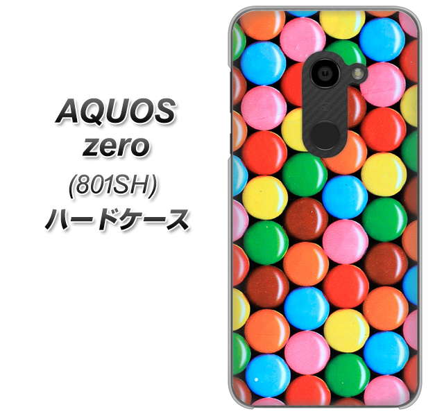SoftBank アクオスゼロ 801SH 高画質仕上げ 背面印刷 ハードケース【448 マーブルチョコ】