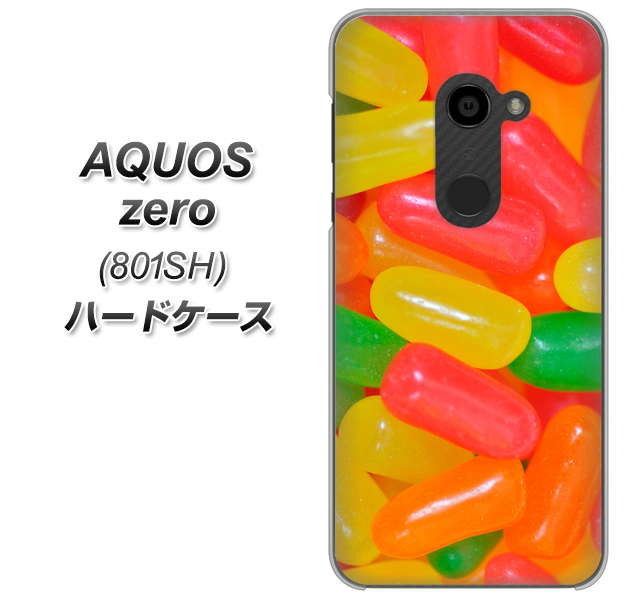 SoftBank アクオスゼロ 801SH 高画質仕上げ 背面印刷 ハードケース【449 ジェリービーンズ】