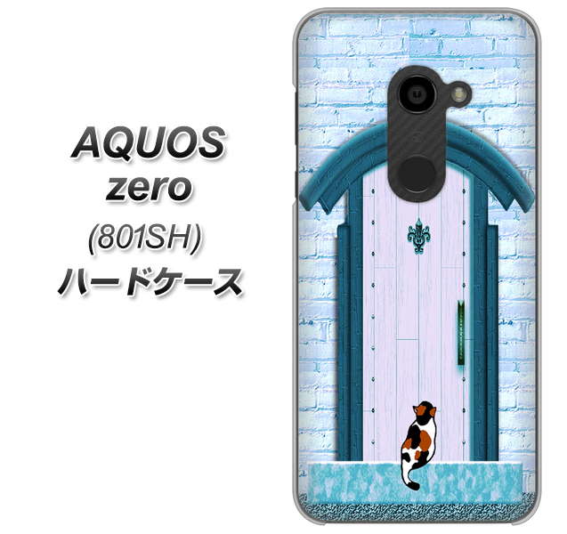 SoftBank アクオスゼロ 801SH 高画質仕上げ 背面印刷 ハードケース【YA953 石ドア03 素材クリア】