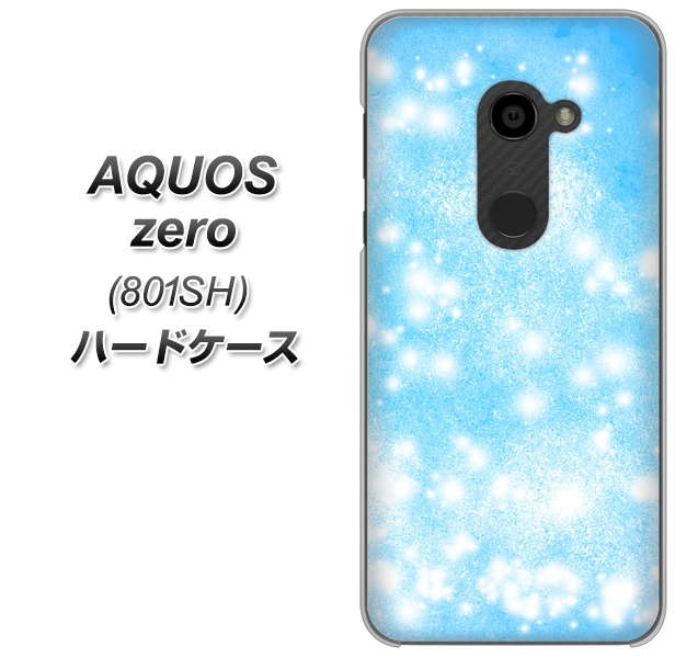 SoftBank アクオスゼロ 801SH 高画質仕上げ 背面印刷 ハードケース【YJ289 デザインブルー】