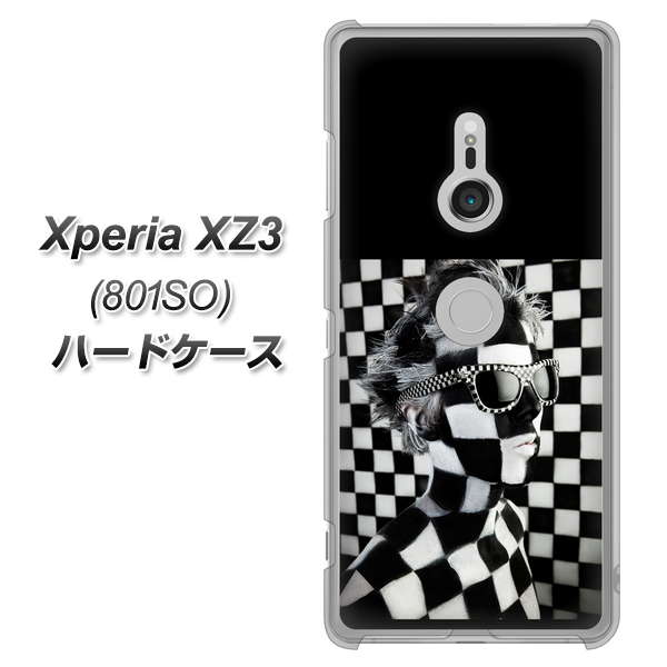 SoftBank エクスペリア XZ3 801SO 高画質仕上げ 背面印刷 ハードケース【357 bk&wh】