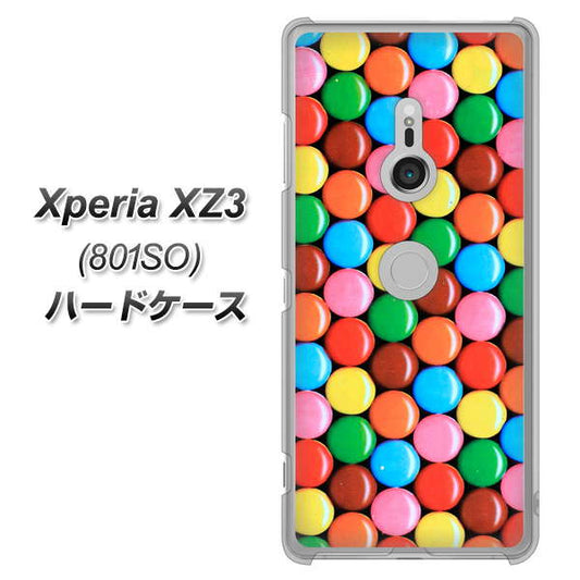 SoftBank エクスペリア XZ3 801SO 高画質仕上げ 背面印刷 ハードケース【448 マーブルチョコ】