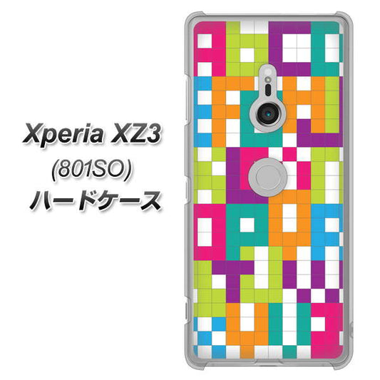 SoftBank エクスペリア XZ3 801SO 高画質仕上げ 背面印刷 ハードケース【IB916  ブロックアルファベット】