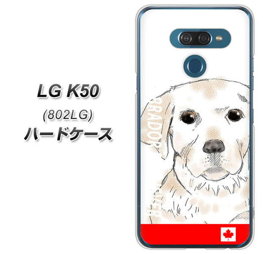 softbank LG K50 802LG 高画質仕上げ 背面印刷 ハードケース【YD821 ラブラドールレトリバー02】
