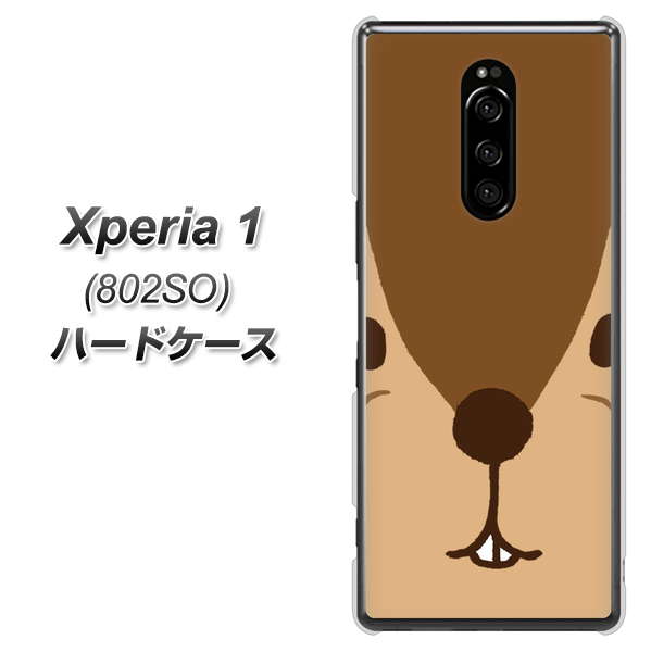 softbank エクスぺリア ワン 802SO 高画質仕上げ 背面印刷 ハードケース【349 りす】