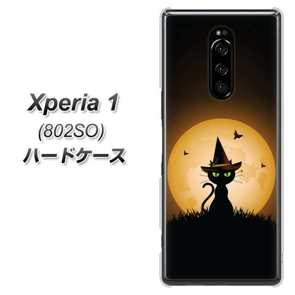 softbank エクスぺリア ワン 802SO 高画質仕上げ 背面印刷 ハードケース【440 猫の魔法使い】