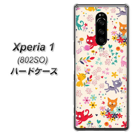 softbank エクスぺリア ワン 802SO 高画質仕上げ 背面印刷 ハードケース【693 ネコのあそび場】