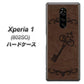 softbank エクスぺリア ワン 802SO 高画質仕上げ 背面印刷 ハードケース【EK824  レザー風アンティークキー】