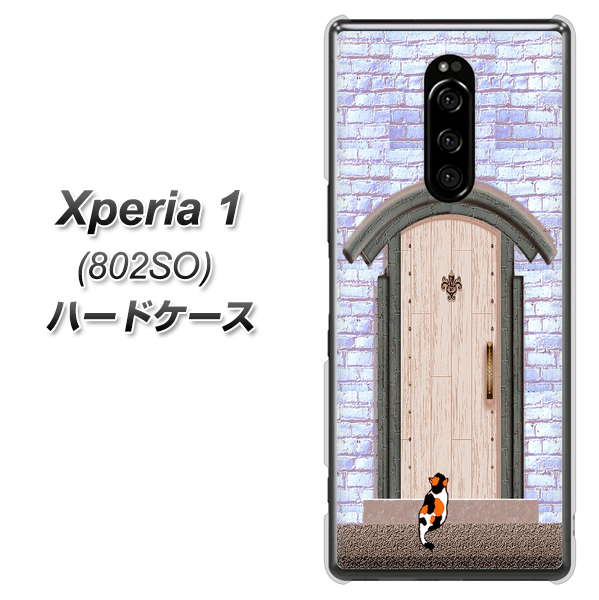 softbank エクスぺリア ワン 802SO 高画質仕上げ 背面印刷 ハードケース【YA952 石ドア02 素材クリア】