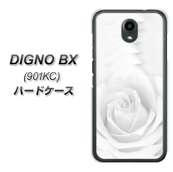 Softbank ディグノBX 901KC 高画質仕上げ 背面印刷 ハードケース【402 ホワイトＲｏｓｅ】