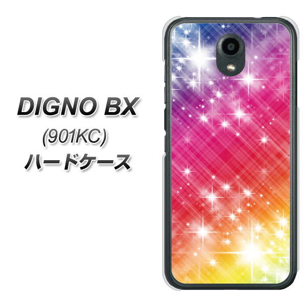 Softbank ディグノBX 901KC 高画質仕上げ 背面印刷 ハードケース【VA872 レインボーフレーム】