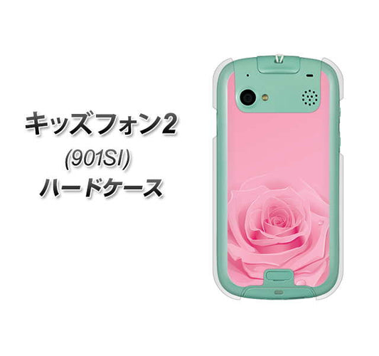 SoftBank キッズフォン2 901SI 高画質仕上げ 背面印刷 ハードケース【401 ピンクのバラ】