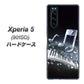 softbank エクスペリア5 901SO 高画質仕上げ 背面印刷 ハードケース【575 鍵盤に踊る音】