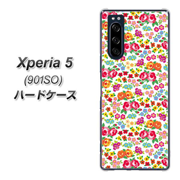 softbank エクスペリア5 901SO 高画質仕上げ 背面印刷 ハードケース【777 マイクロリバティプリントWH】