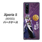 softbank エクスペリア5 901SO 高画質仕上げ 背面印刷 ハードケース【AB805 長宗我部 元親 イラストと家紋】