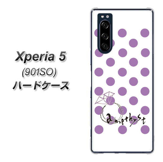 softbank エクスペリア5 901SO 高画質仕上げ 背面印刷 ハードケース【OE811 2月アメジスト】