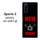 softbank エクスペリア5 901SO 高画質仕上げ 背面印刷 ハードケース【YD853 ボストンテリア04】