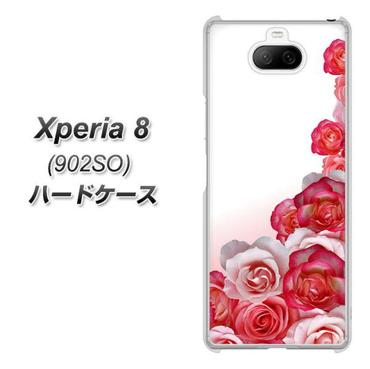 softbank エクスペリア8 902SO 高画質仕上げ 背面印刷 ハードケース【299 薔薇の壁】
