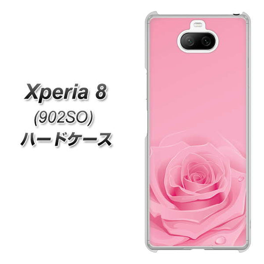 softbank エクスペリア8 902SO 高画質仕上げ 背面印刷 ハードケース【401 ピンクのバラ】