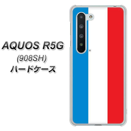 Softbank アクオス R5G 908SH 高画質仕上げ 背面印刷 ハードケース【673 フランス】
