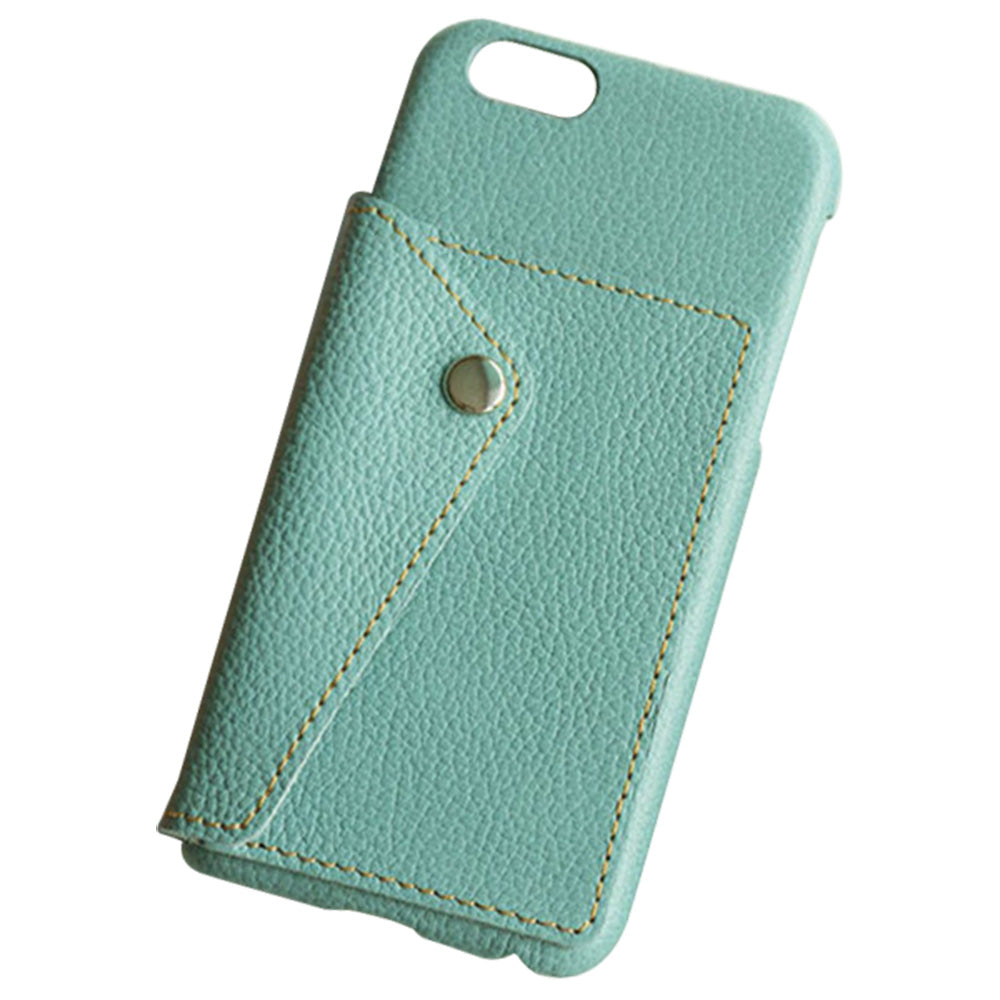 iPhone6 PLUS スマホケース ハードケース ナチュラルカラー カードポケット付 姫路レザー シュリンクレザー