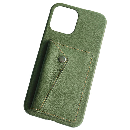 iPhone12 mini スマホケース ハードケース ナチュラルカラー カードポケット付 姫路レザー シュリンクレザー