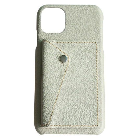iPhone6 PLUS スマホケース ハードケース ナチュラルカラー カードポケット付 姫路レザー シュリンクレザー