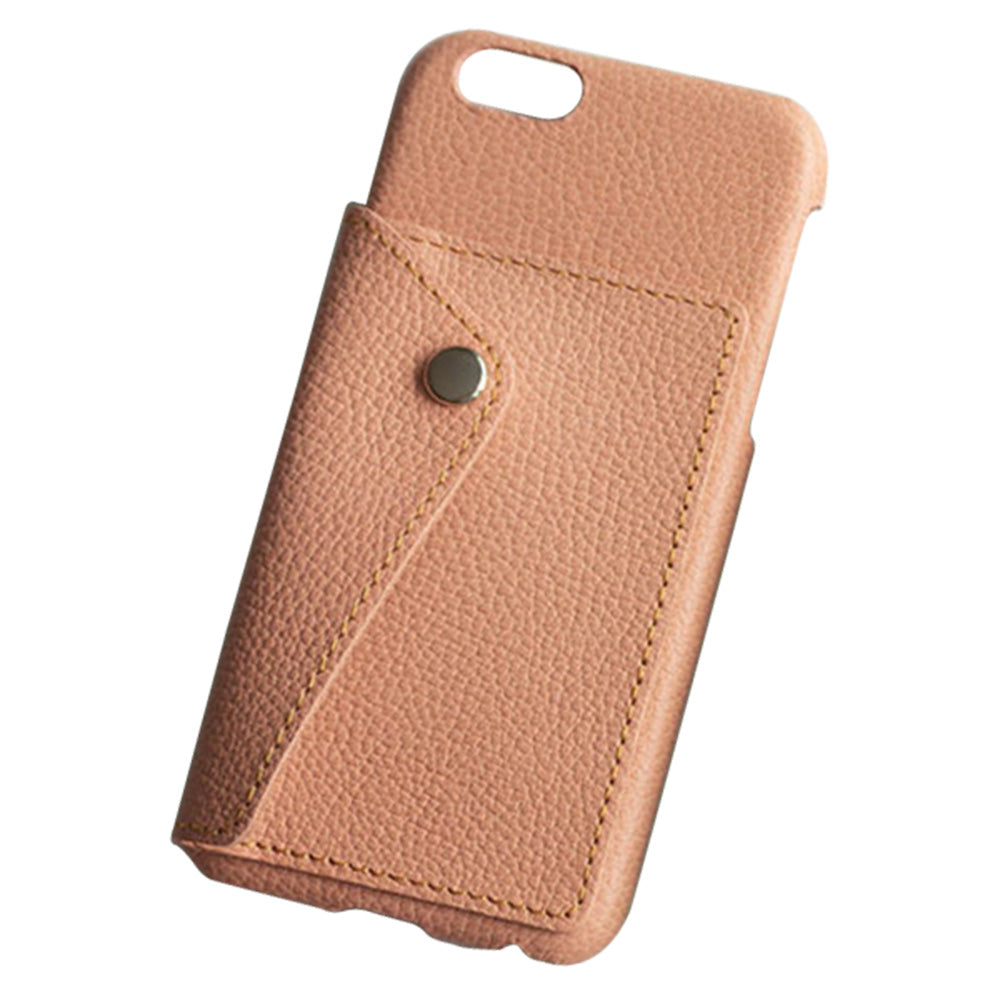 iPhone14 Pro Max スマホケース ハードケース ナチュラルカラー カードポケット付 姫路レザー シュリンクレザー