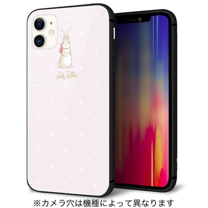 iPhone12 mini スマホケース 強化ガラス 背面ガラス Lady Rabbit