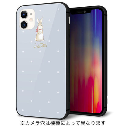 iPhone8 PLUS スマホケース 強化ガラス 背面ガラス Lady Rabbit