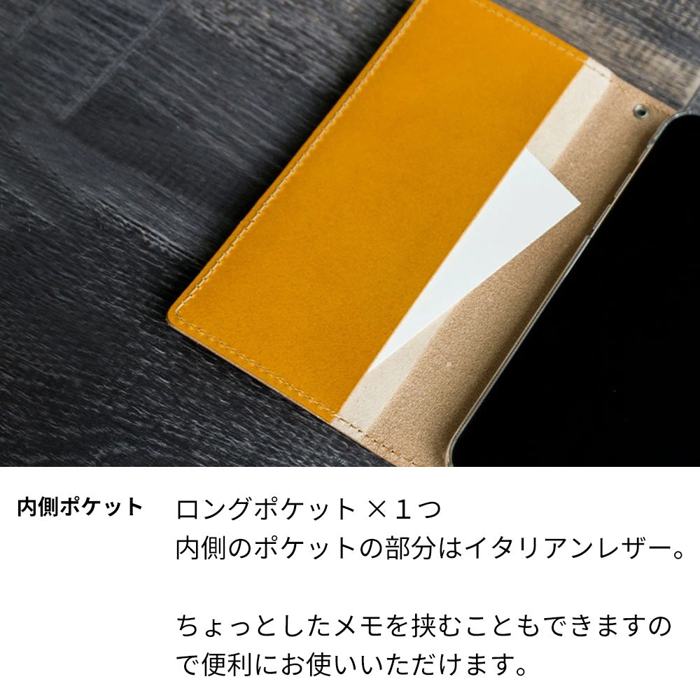 Redmi 9T 64GB スマホケース 手帳型 姫路レザー ベルトなし グラデーションレザー