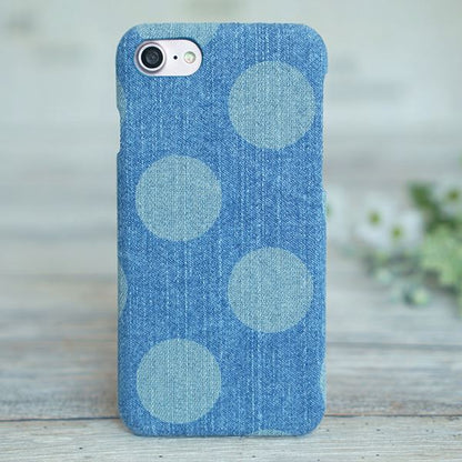 arrows Be4 Plus F-41B docomo 水玉岡山デニムまるっと全貼りハードケース