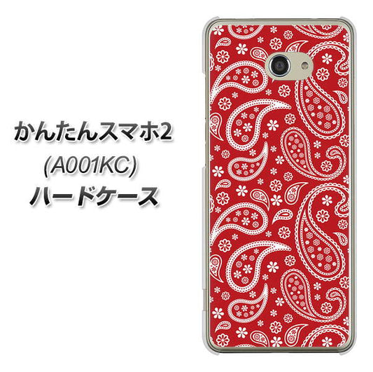 Y!mobile かんたんスマホ2 A001KC 高画質仕上げ 背面印刷 ハードケース【765 ペイズリーエンジ】