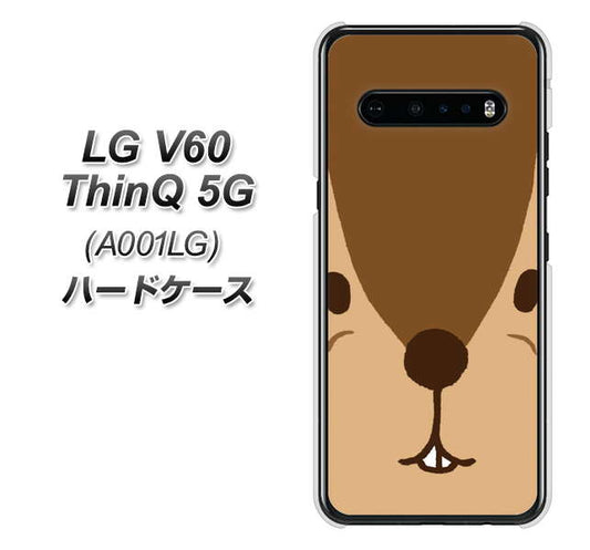 SoftBank LG V60 ThinQ 5G A001LG 高画質仕上げ 背面印刷 ハードケース【349 りす】