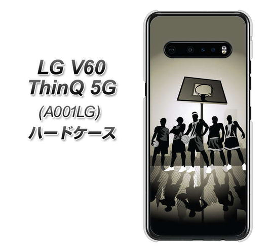 SoftBank LG V60 ThinQ 5G A001LG 高画質仕上げ 背面印刷 ハードケース【389 クールバスケ】