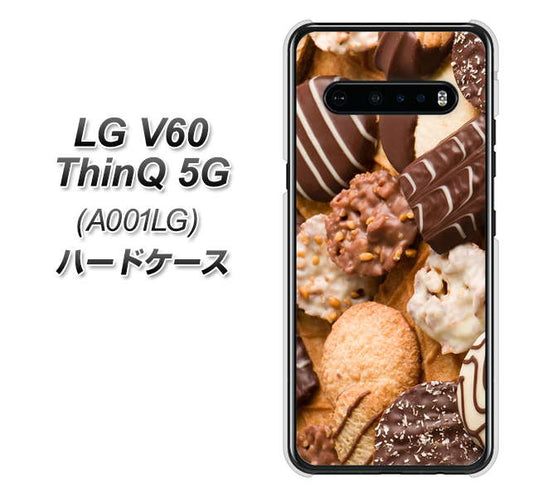 SoftBank LG V60 ThinQ 5G A001LG 高画質仕上げ 背面印刷 ハードケース【442 クッキー mix】