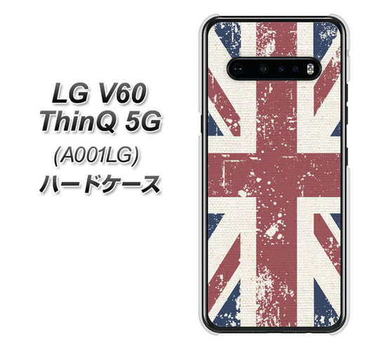 SoftBank LG V60 ThinQ 5G A001LG 高画質仕上げ 背面印刷 ハードケース【506 ユニオンジャック ビンテージ】